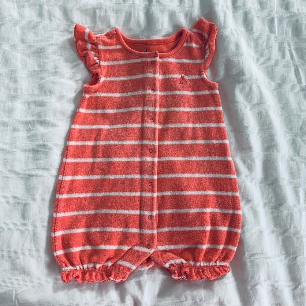 Baby GAP Striped Terry Romper​